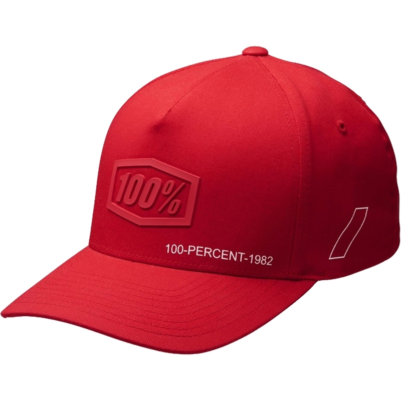 Kappe 100 % Shadow Flexfit rot