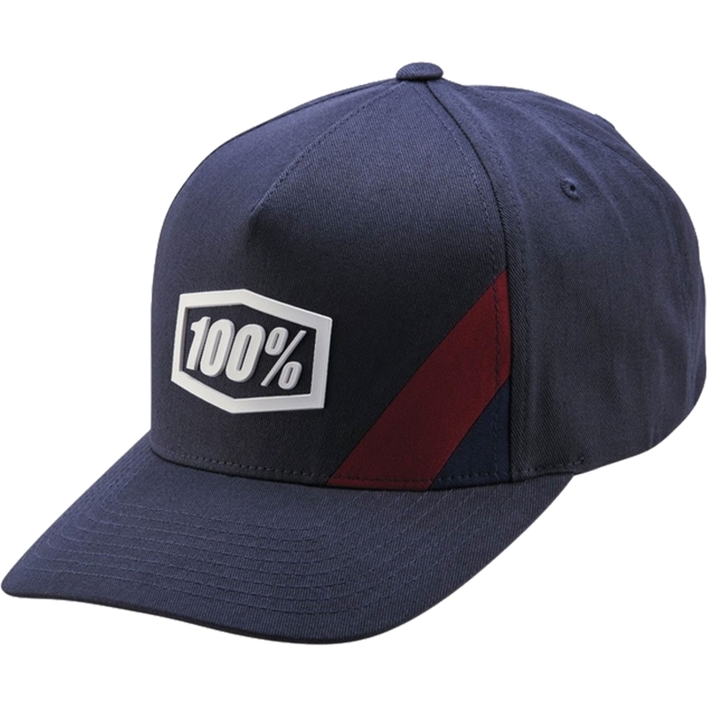 100 % Cornestone Snapback-Kappe blaugrau