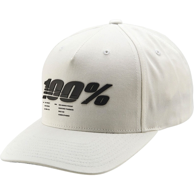 100 % Staunch Snapback-Kappe in Weiß