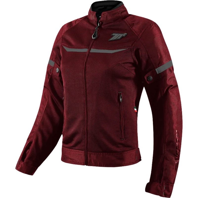 Damen-Motorradjacke SEVENTY DEGREES SD-JR30.2 Mojave Burgunderrot