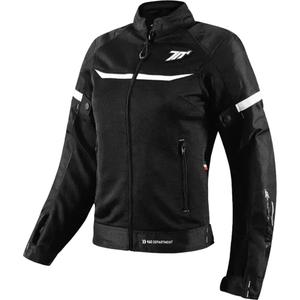 Damen-Motorradjacke SEVENTY DEGREES SD-JR30.2 Mojave schwarz-weiß