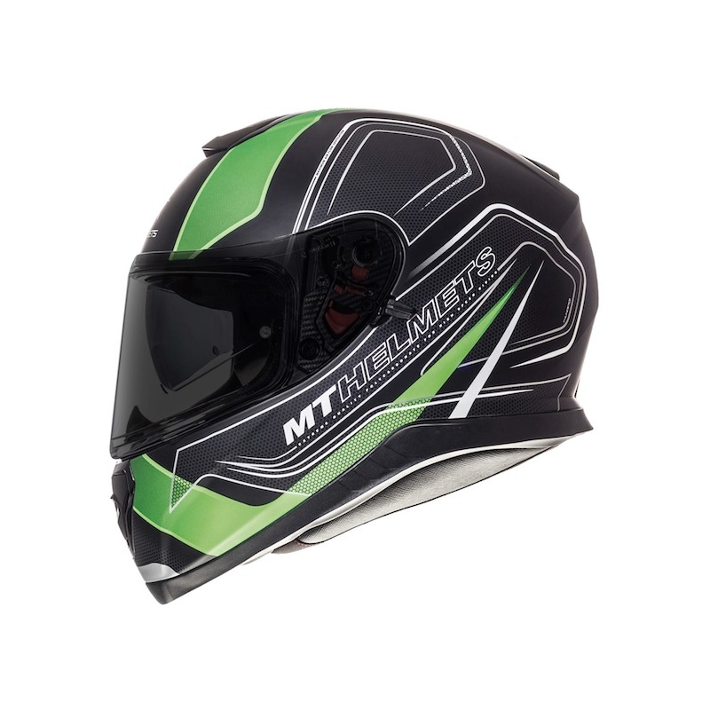 MT Thunder 3 SV Trace Integrated Motorradhelm Schwarz Matt Fluo Grün Ausverkauf