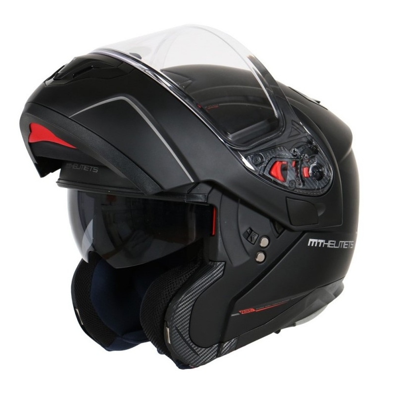 MT Atom Motorradhelm schwarz matt Ausverkauf