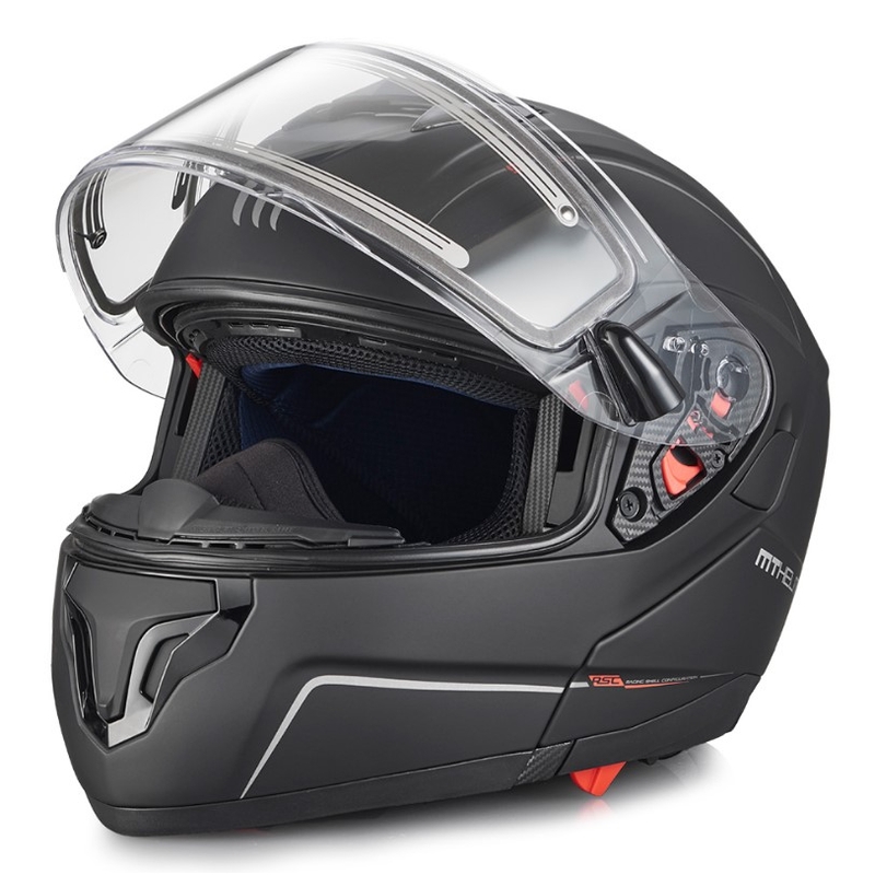 MT Atom Motorradhelm schwarz matt Ausverkauf