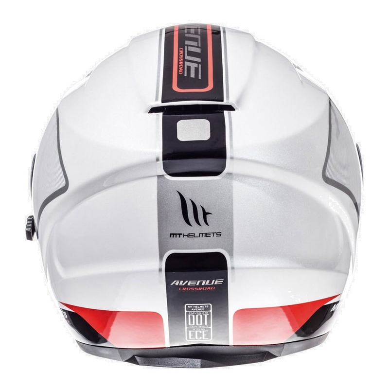MT Avenue SV Crossroad offener Motorradhelm rot und weiß