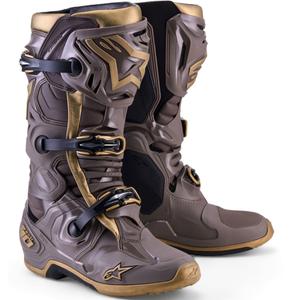 Alpinestars TECH 10 Limited Edition AIR GOLD Motorradstiefel Braun Gold