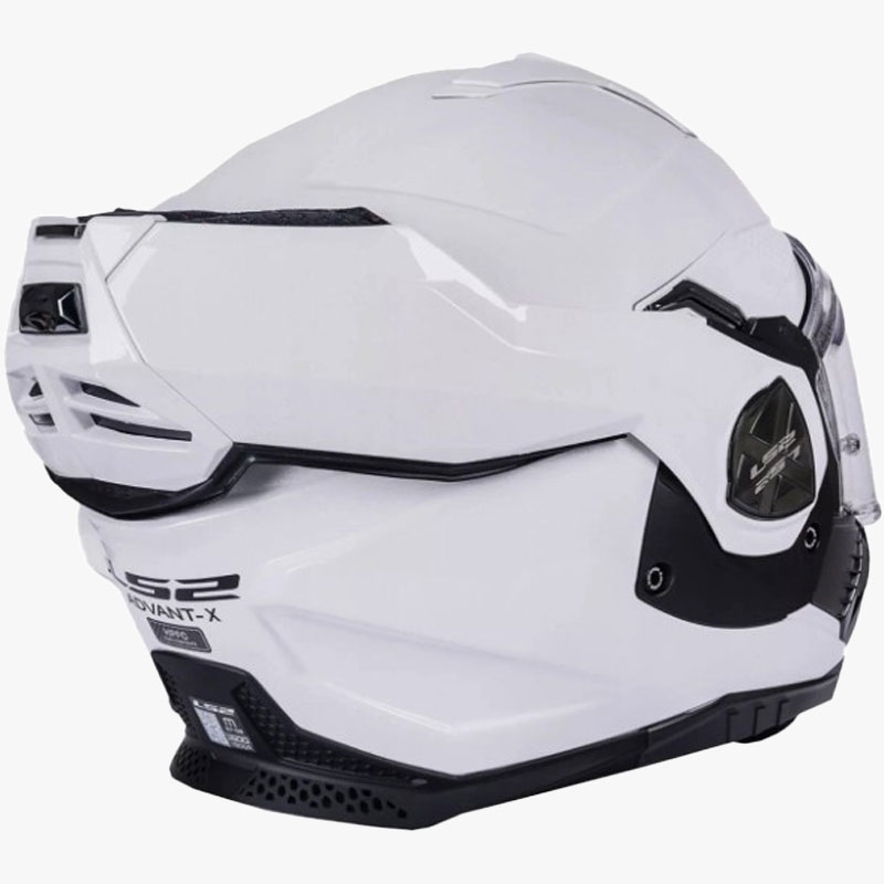 LS2 FF901 Valiant X Solid White Klappbarer Motorradhelm