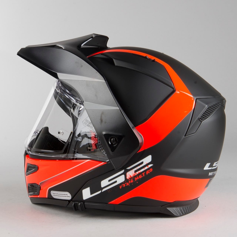 LS2 FF324 Metro EVO Rapid Helm schwarz-orange Ausverkauf