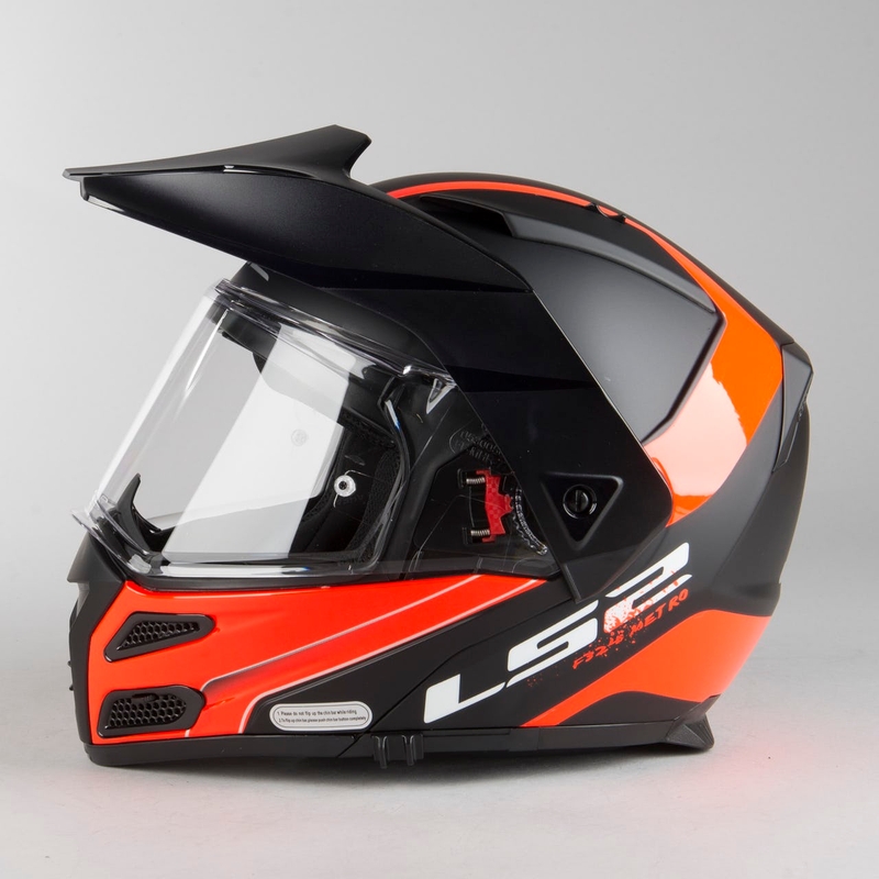 LS2 FF324 Metro EVO Rapid Helm schwarz-orange Ausverkauf