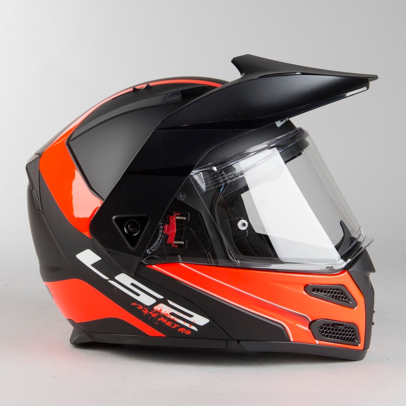 LS2 FF324 Metro EVO Rapid Helm schwarz-orange Ausverkauf