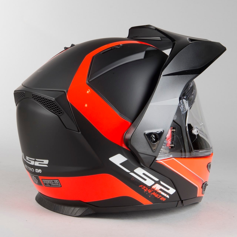 LS2 FF324 Metro EVO Rapid Helm schwarz-orange Ausverkauf