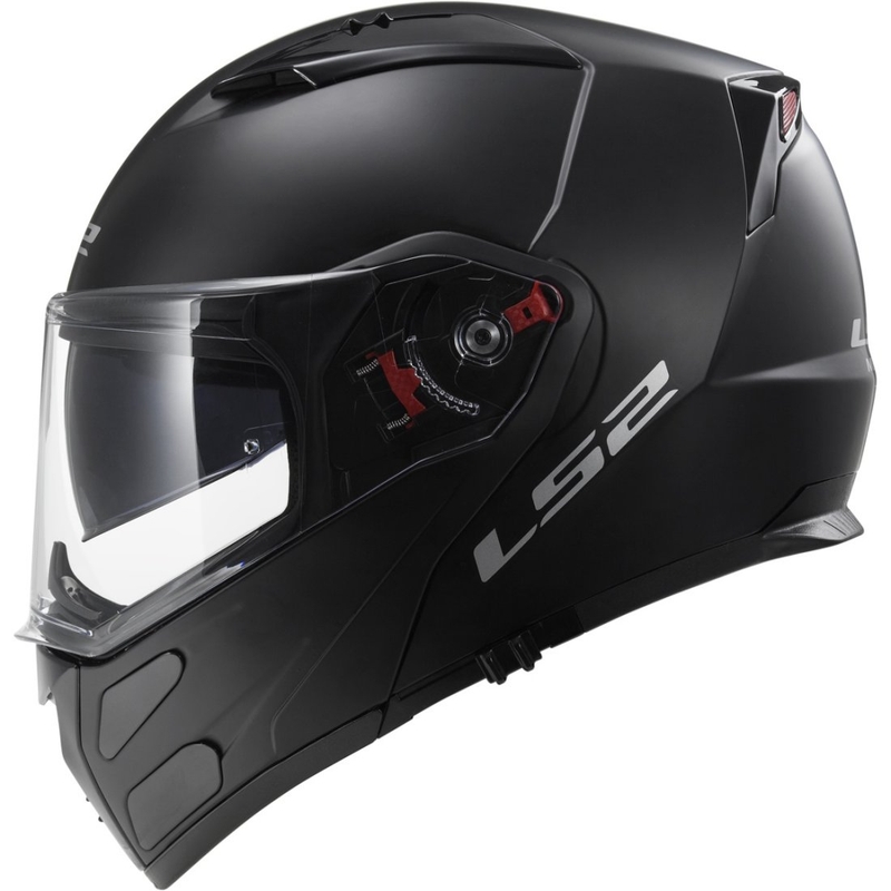 Klappbarer Motorradhelm LS2 FF324 Metro schwarz matt