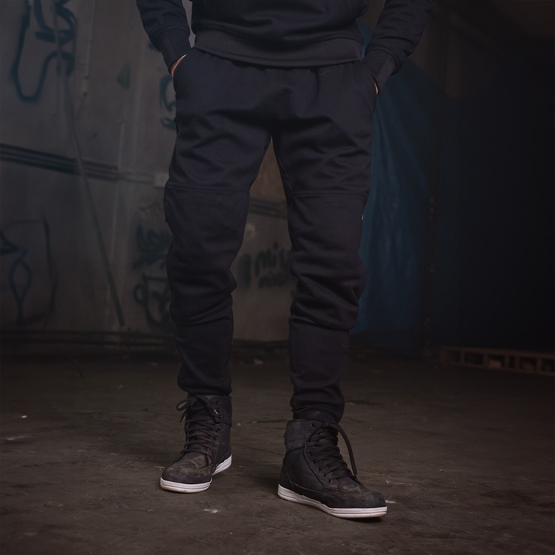 Oxford Armourlite AA Joggers Schwarze Motorradhose Cropped