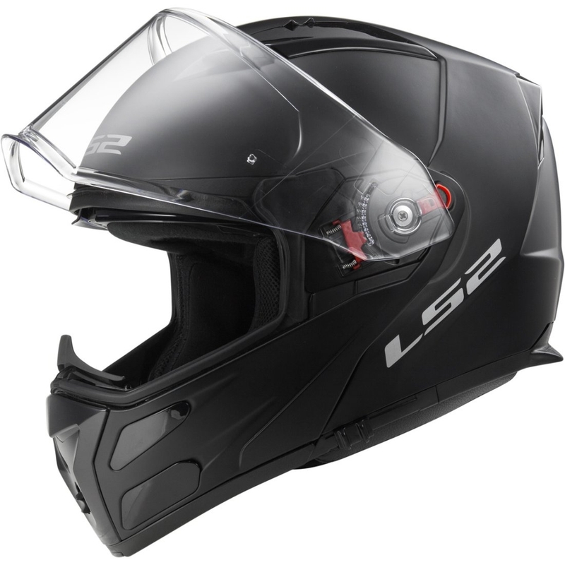 Klappbarer Motorradhelm LS2 FF324 Metro schwarz matt