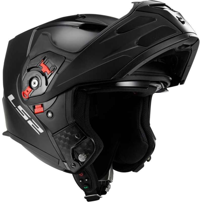 Klappbarer Motorradhelm LS2 FF324 Metro schwarz matt