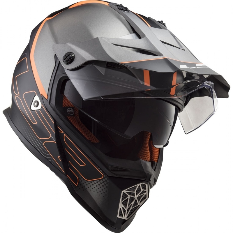 Endurohelm LS2 MX436 Pioneer Element schwarz matt Ausverkauf
