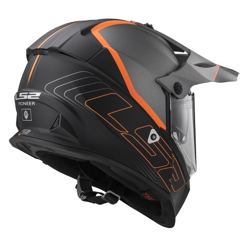 Endurohelm LS2 MX436 Pioneer Element schwarz matt Ausverkauf