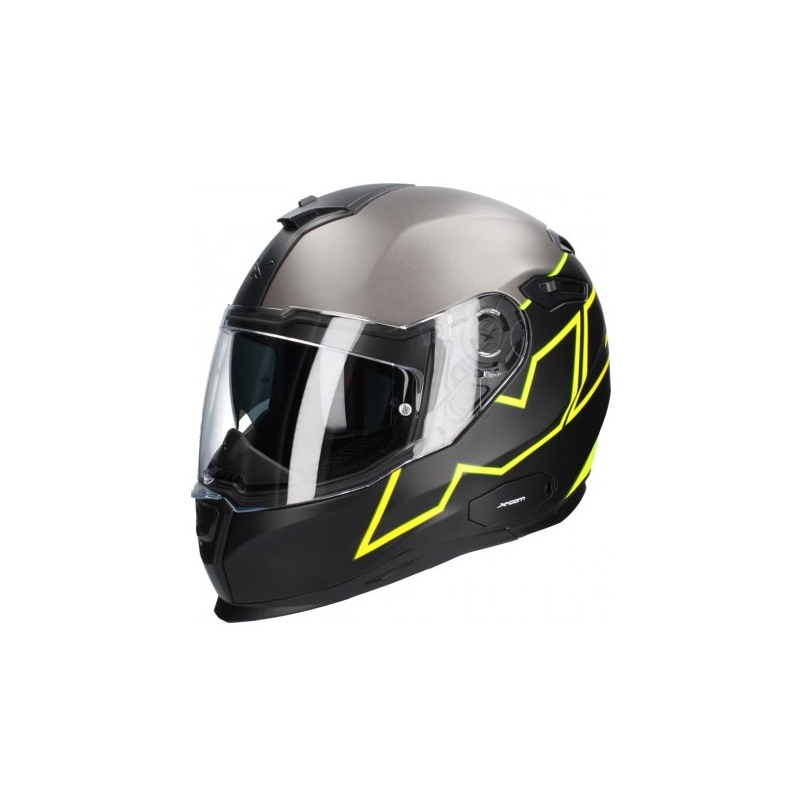 Motorradhelm Nexx SX 100 Orion schwarz-fluo gelb Ausverkauf