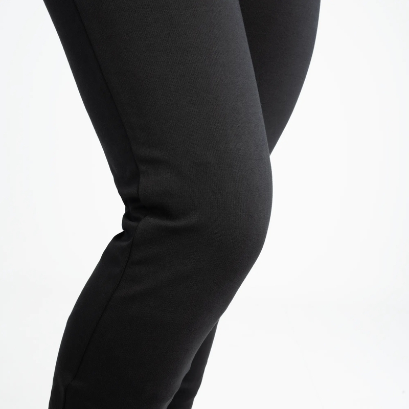 Schwarze, kurze Motorradleggings für Damen, Oxford Super Leggins 3.0
