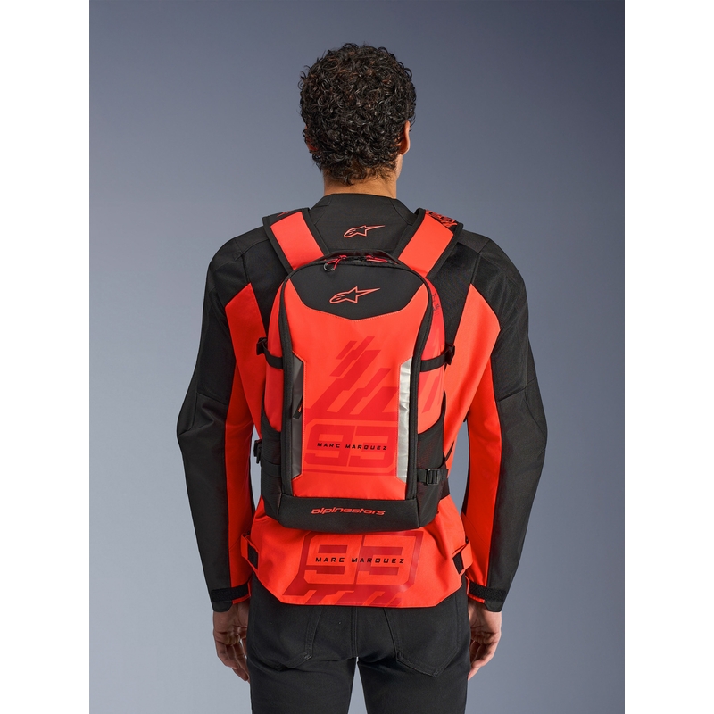 Alpinestars AMP-3 MM93 Rucksack rot fluoreszierend-rot-schwarz 17 l