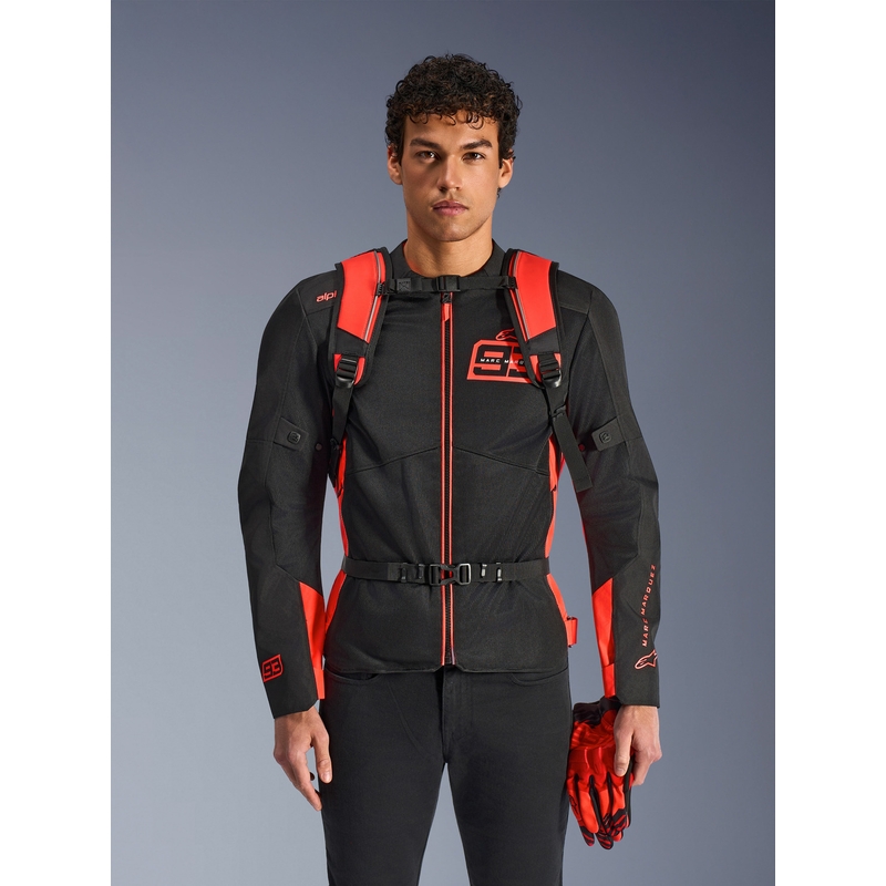 Alpinestars AMP-3 MM93 Rucksack rot fluoreszierend-rot-schwarz 17 l
