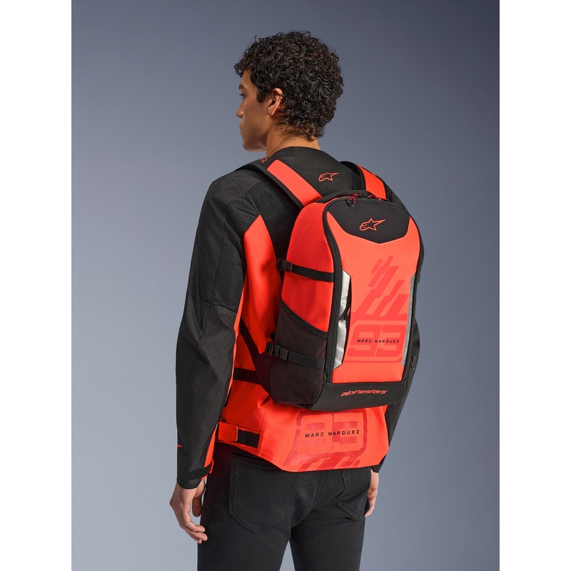 Alpinestars AMP-3 MM93 Rucksack rot fluoreszierend-rot-schwarz 17 l