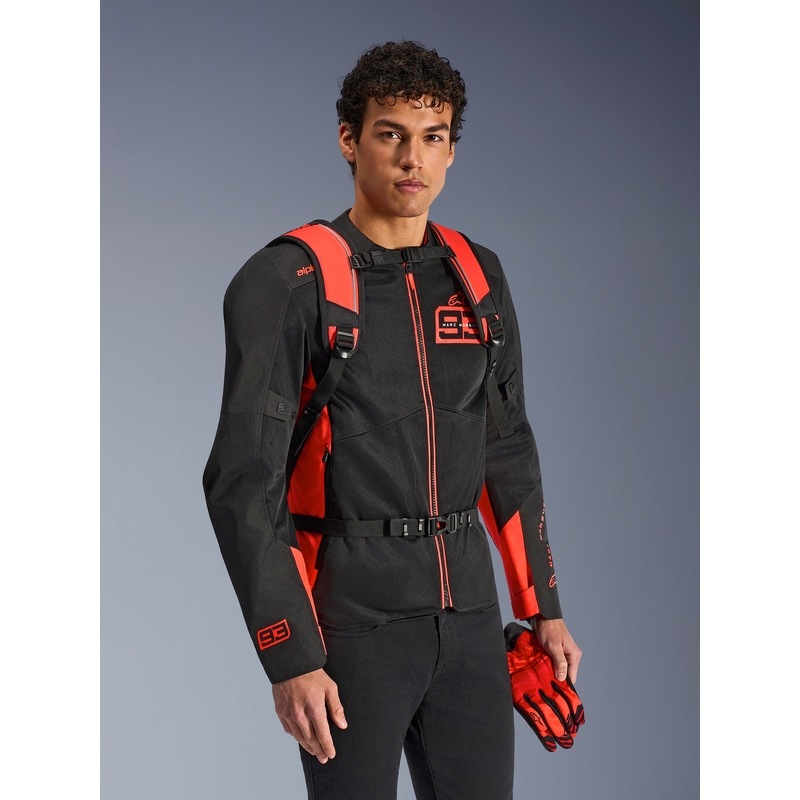 Alpinestars AMP-3 MM93 Rucksack rot fluoreszierend-rot-schwarz 17 l