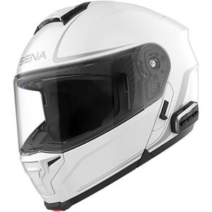 Klappbarer Motorradhelm mit Headset SENA Outrush 2 weiß