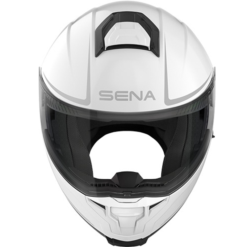 Klappbarer Motorradhelm mit Headset SENA Outrush 2 weiß