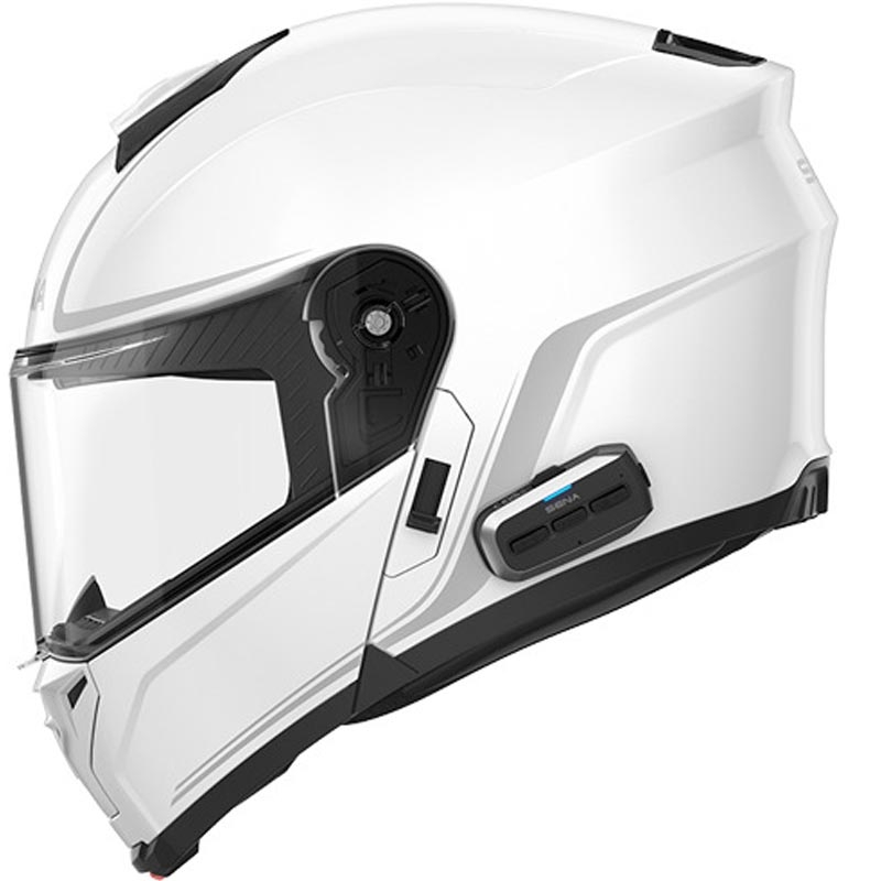 Klappbarer Motorradhelm mit Headset SENA Outrush 2 weiß