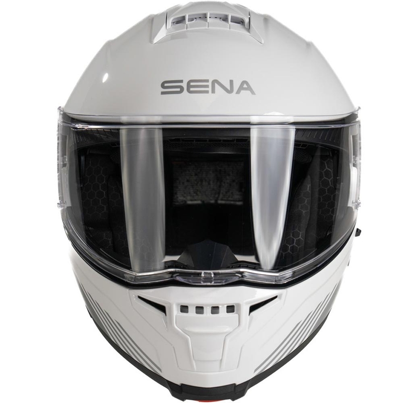 Klappbarer Motorradhelm mit Headset SENA Specter weiß
