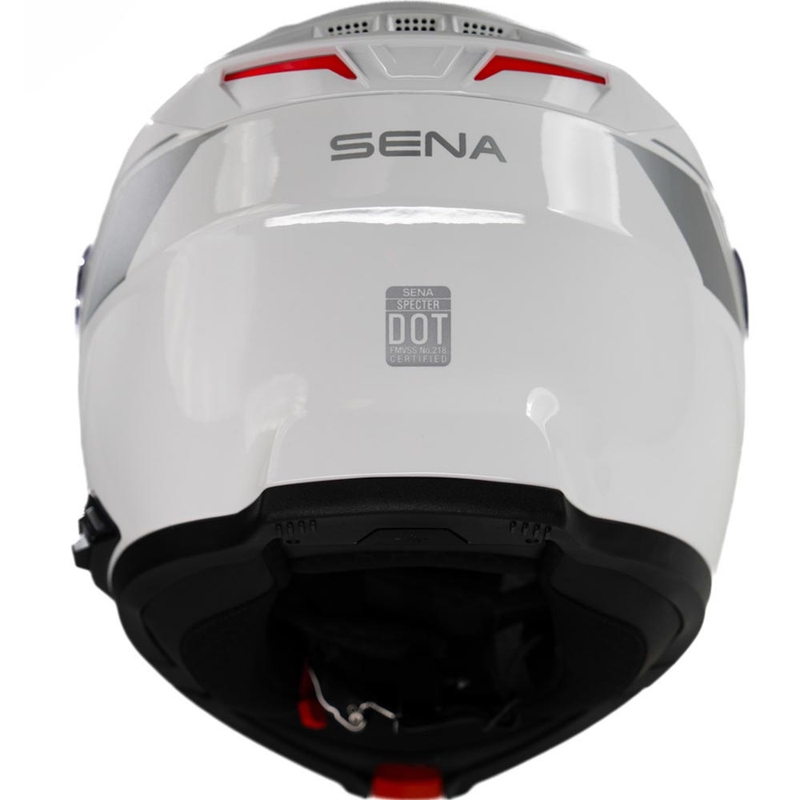Klappbarer Motorradhelm mit Headset SENA Specter weiß