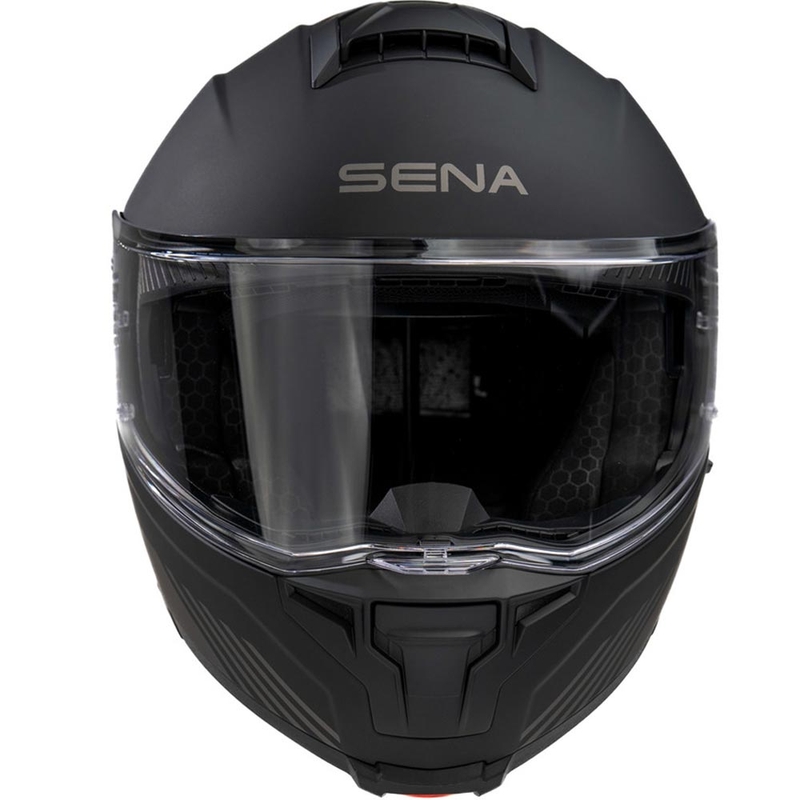 Klappbarer Motorradhelm mit Headset SENA Specter, mattschwarz