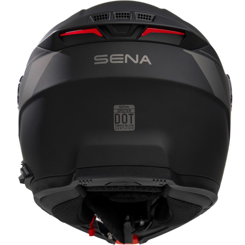 Klappbarer Motorradhelm mit Headset SENA Specter, mattschwarz