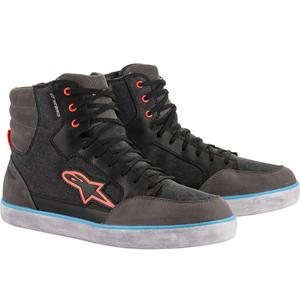Alpinestars J-6 Wasserdichte Motorradstiefel schwarz-anthrazit-hellblau