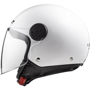 Offener Motorradhelm LS2 OF558 Sphere II, einfarbig weiß