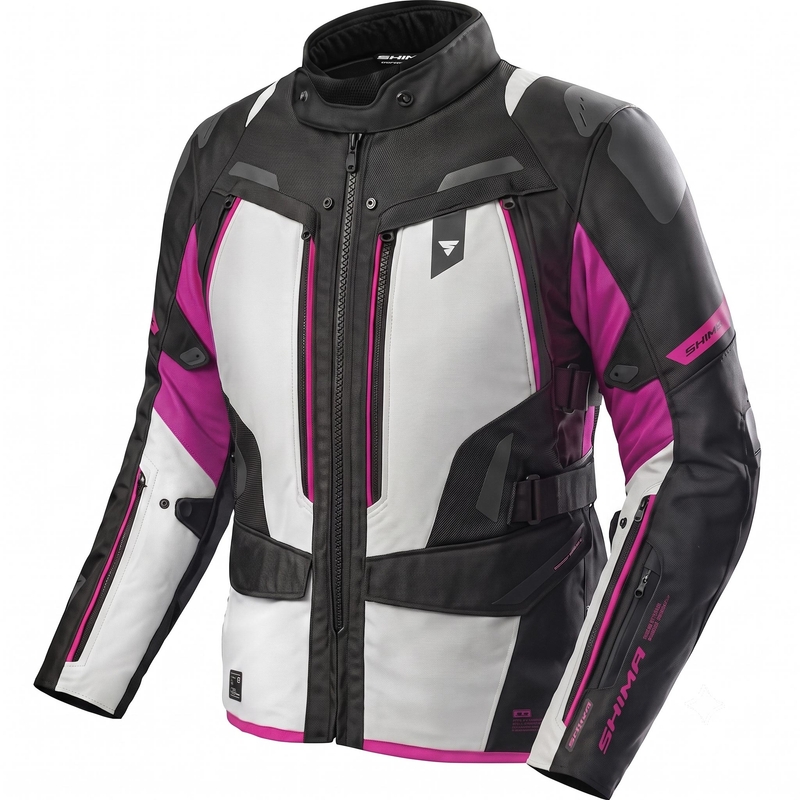 Damen-Motorradjacke Shima Dune 2.0 pink