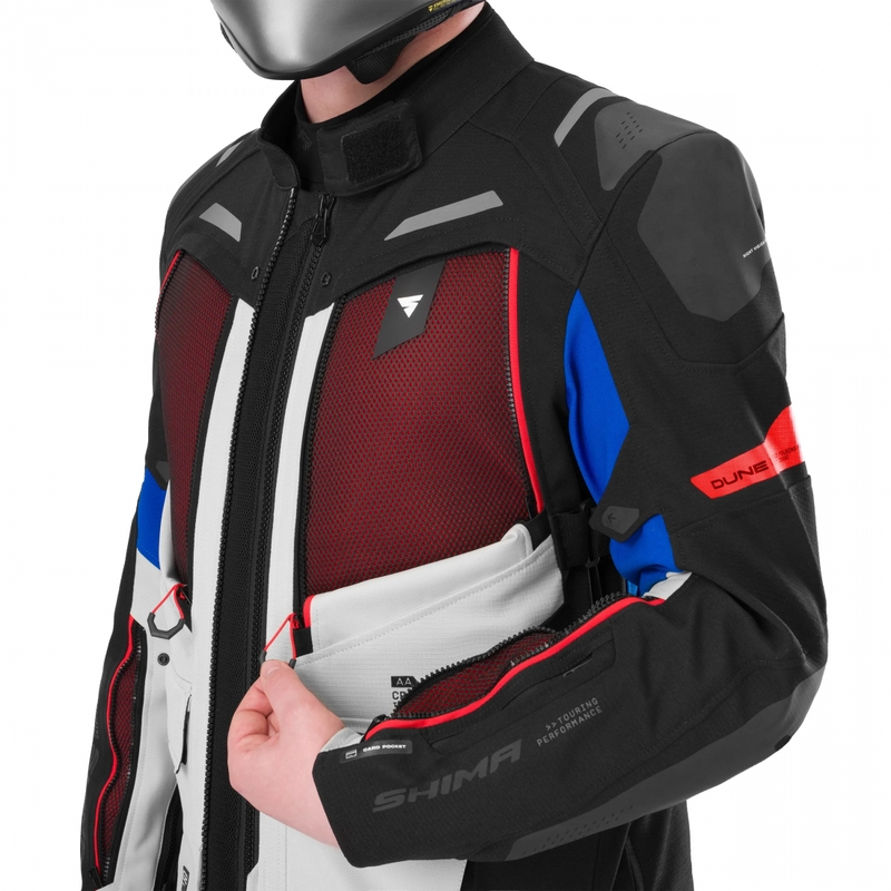 Shima Dune 2.0 Motorradjacke blau