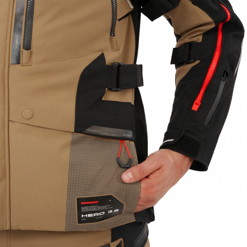Shima Hero 3.0 Motorradjacke braun
