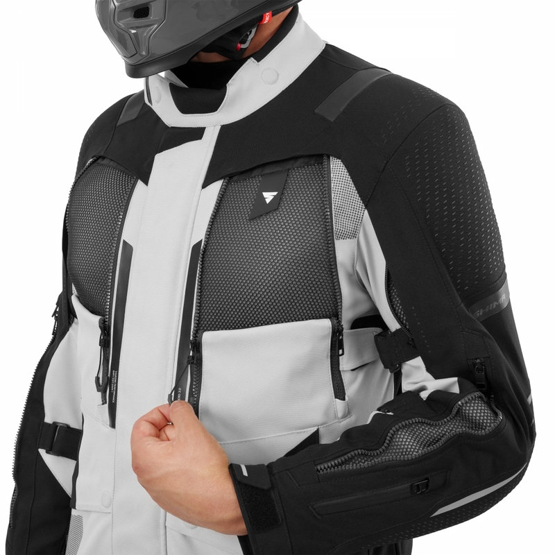 Shima Hero 3.0 Motorradjacke grau-schwarz