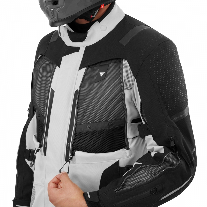 Shima Hero 3.0 Motorradjacke grau-schwarz