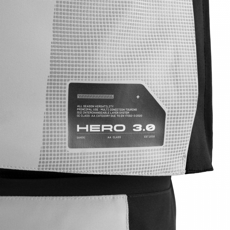 Shima Hero 3.0 Motorradjacke grau-schwarz