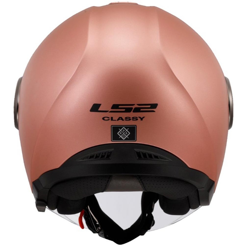 Offener Motorradhelm LS2 OF620 Classy Solid matt gold-rosa
