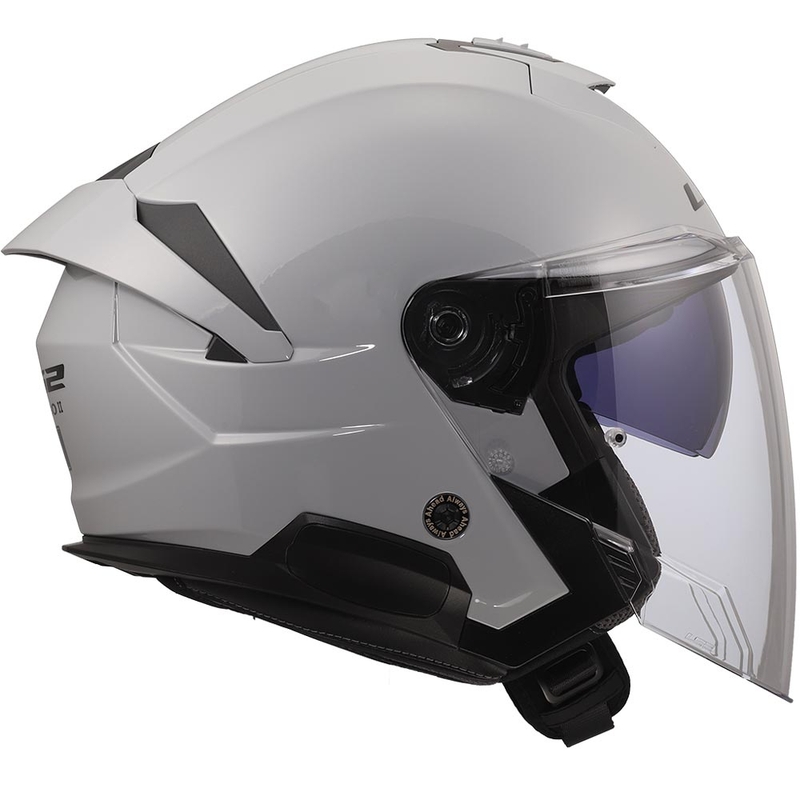 Offener Motorradhelm LS2 OF618 Verso II, einfarbig nardograu