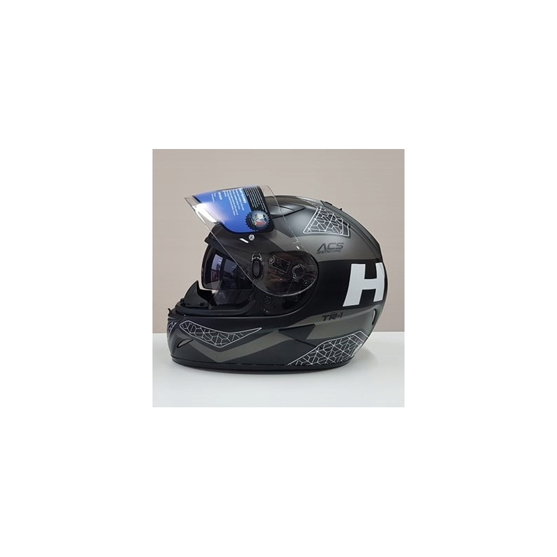 Motorradhelm HJC TR-1 Tholos MC5SF schwarz-grau