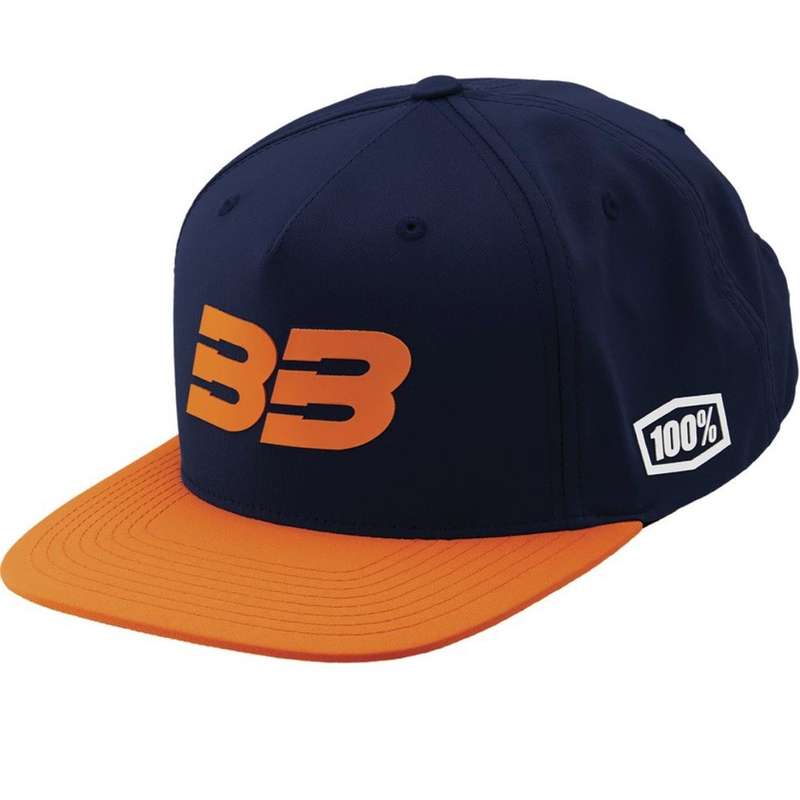 Kappe 100 % BB33 Snapback blau-orange