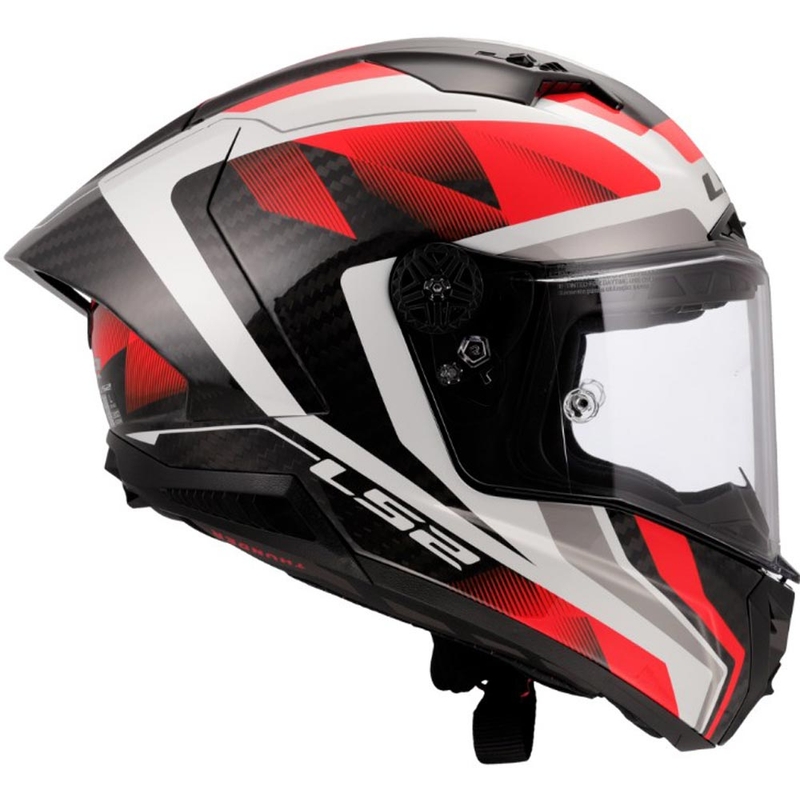 Integralhelm LS2 FF805 Thunder C GP Aero Raute weiß-rot