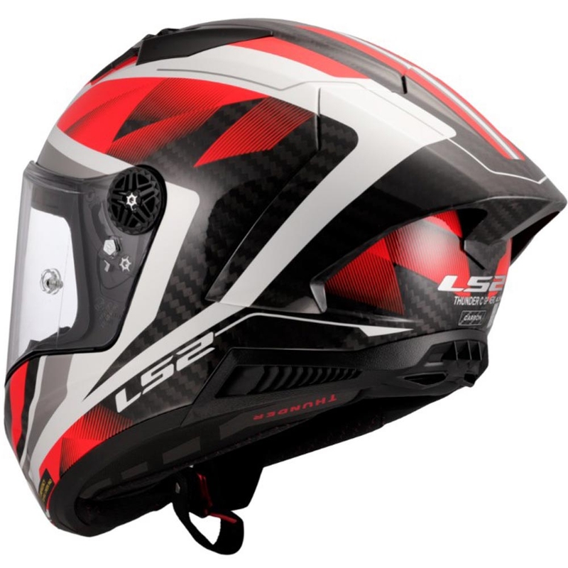 Integralhelm LS2 FF805 Thunder C GP Aero Raute weiß-rot