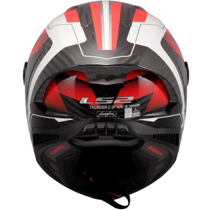 Integralhelm LS2 FF805 Thunder C GP Aero Raute weiß-rot