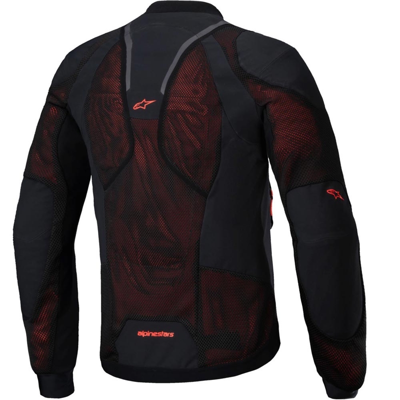 Motorradjacke Alpinestars TROOP-AIR PRO schwarz-neonrot